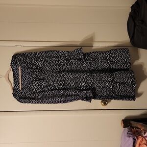 NWOT Blue and White Flowered Dress Size XL